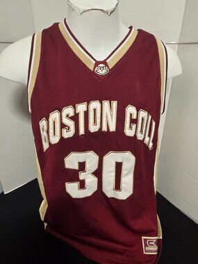 Boston College Eagles #30 Basketball Jersey Men's Large Colosseum Stitched NCAA